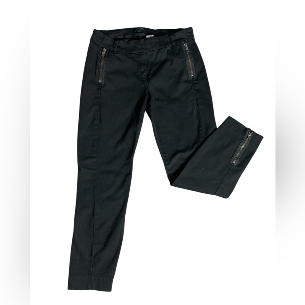 E5- J. Crew City Fit Black Stretch Dress Pants Size 4 Small